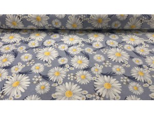 121706 - 03 Хидрофобиран плат с маргаритки на синя основа