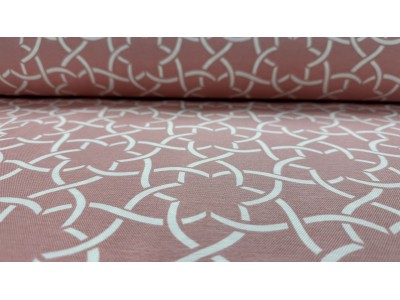 016484 - 007 Хидрофобиран плат  с фигури на розова основа