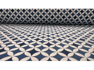 024329 - 004  Хидрофобиран плат със сини  фигури 