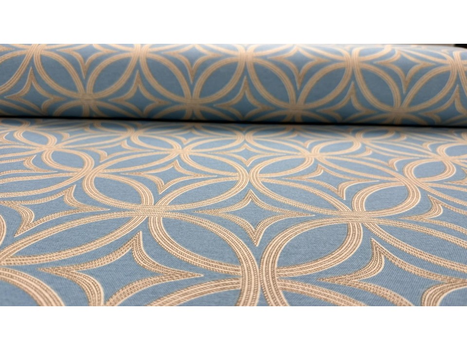 032659 - 025 Хидрофобиран плат с бежови фигури 032659 - 025 Хидрофобиран плат с бежови фигури