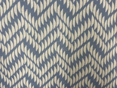 J29809-102 Плат жакард в синьо и бяло