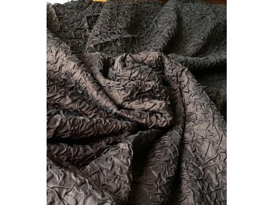 4193 - 26 Плат за завеса, релефен, маслинено кафяво