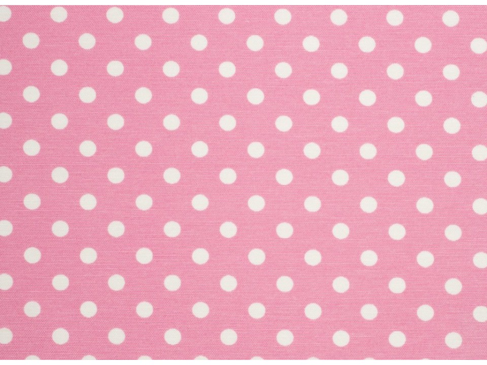 12706 - 56 Завеса/дамаска наситено розов плат на бели точки
