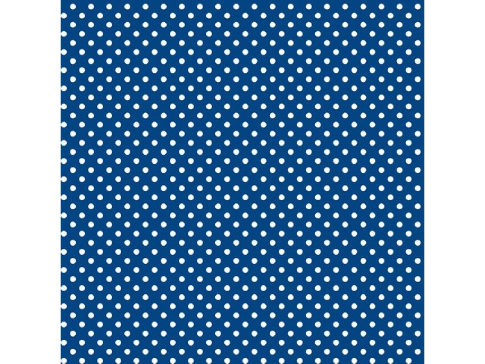 12706 - 59 Завеса / дамаска наситено тъмно син плат на бели точки