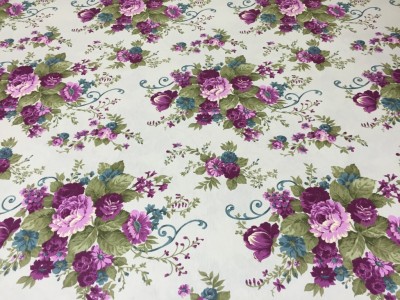 130267 - V4 Хидрофобиран плат с лилави цветя