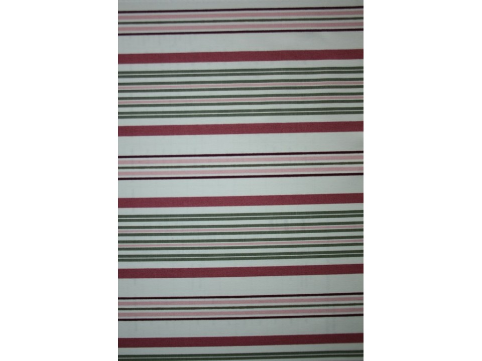 61200 - 15 Stripe Завеса / дамаска зелени керемидени райета