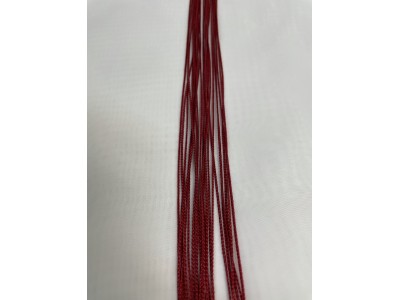 Червени едноцветни ресни