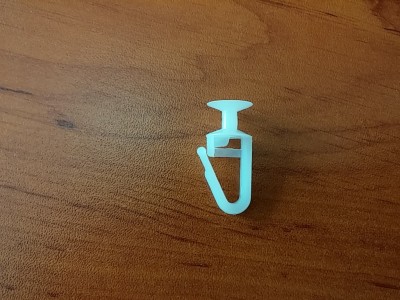 Плъзгач за ПВЦ релса пакет - 100 бр