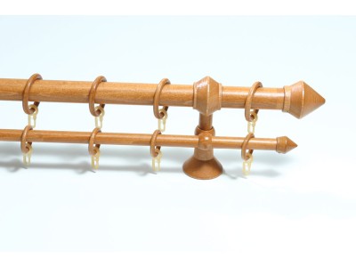 Дървен корниз ф28, двуредов, дъб, М3