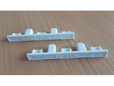 Накрайник за триканална ПВЦ релса Slim комплект 2 броя