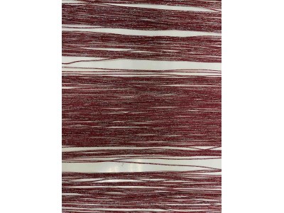 Червени ресни със сребрист брокат