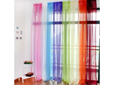 Готово перде воал - за релса 2,50 - 3,50 м, височина до 2,70 м, използван плат 5 м